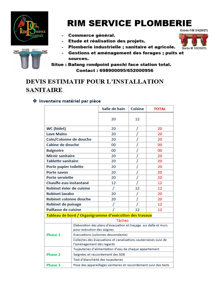 Comment obtenir un devis plomberie précis pour vos travaux ? obtenez rapidement votre devis plomberie en ligne ! comparez les tarifs des plombiers professionnels et trouvez la solution adaptée à vos besoins pour vos travaux et dépannages.